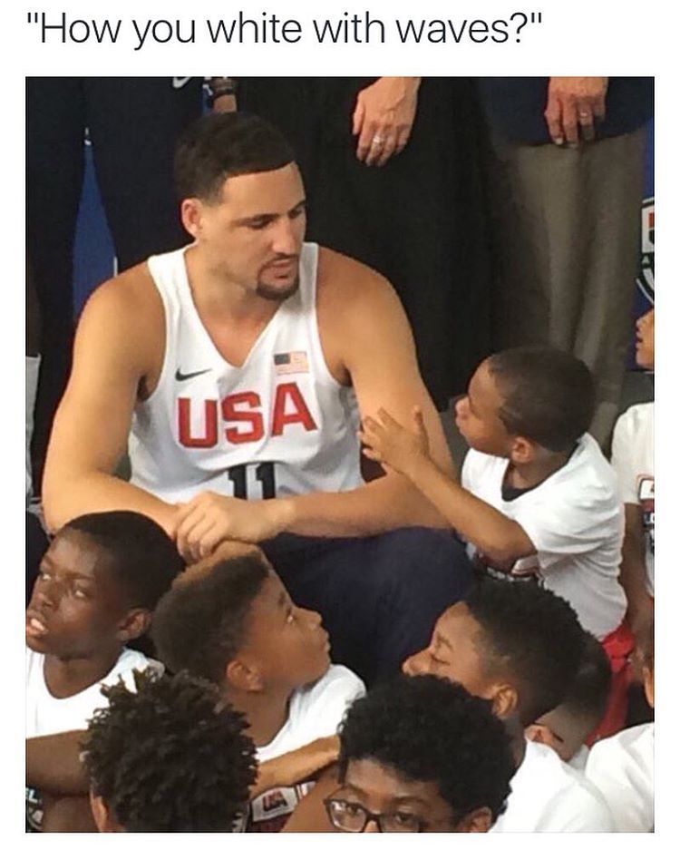 afrikangyal:  kingj1993:  diekingdomcome:  chiinky:  😂😭#LMAO  Klay dead looks