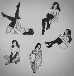 prcrstln:  bettie page drawings 