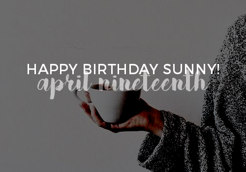 nahlilydidnt:it’s @herhmione​‘s birthday!!! pls wish sunny an amazing day ❤️❤️❤️I LOVE U WOW thank y