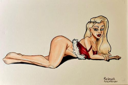 Merry Christmas!  . . . #christmas #pinupgirl #pinup #blonde #sexypinup #christmaspinup #pinupart #p