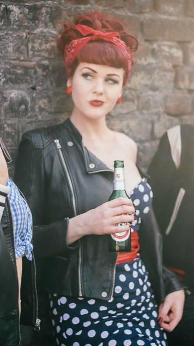 RockAbilly Chick!! on Tumblr: #Modern #50′s #Rockabilly #Chick, She has the  #style. SPONSOR Luouse Dress