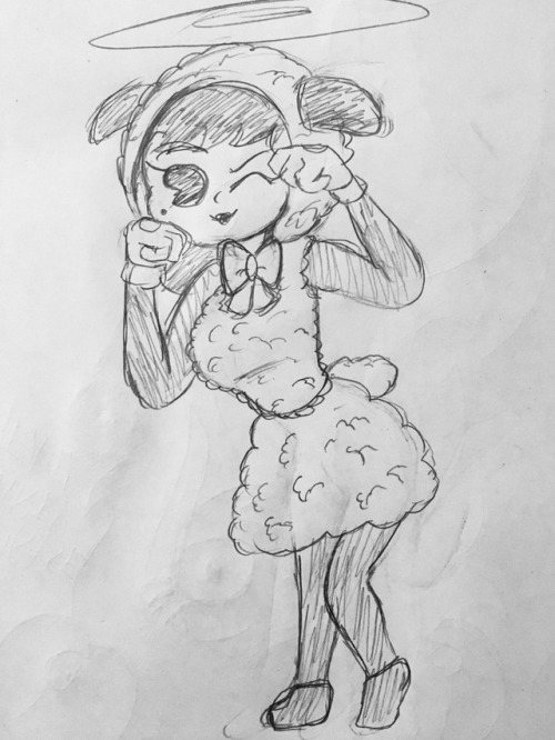 inkysheeps: licoriceblackaliceangel: @inkysheeps requested Alice in a sheep costume so here u gooooo