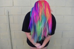 modifiedqueen:  So my hair is super bright