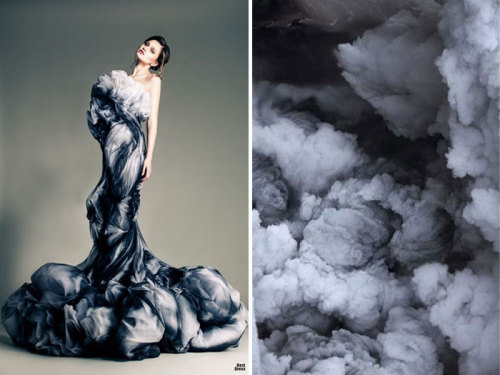 susurrations: bromo-mctwotterjock: because-b: Fashion &amp; Nature: Russian Artist Compares Famo