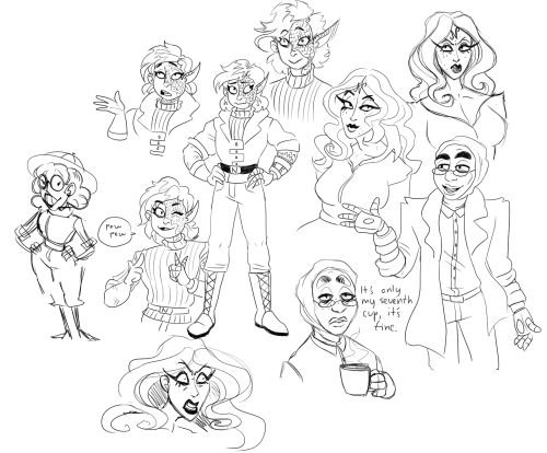 Drew Some Of My Favorite Scientist-ladies C: All These (except For The Weirdo To The Left) Belongs To@babyangelic001,