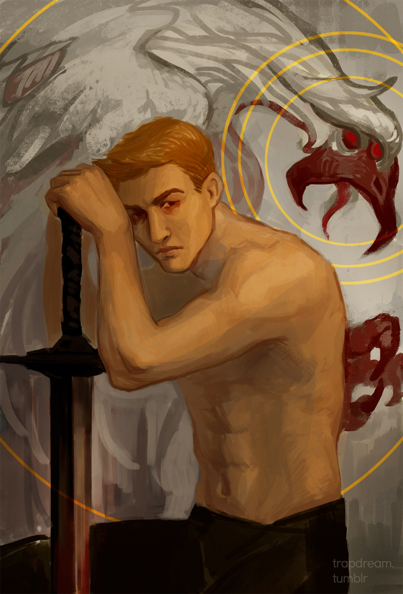 trapdream:Finally, I draw him.plus close up of the favorite part.Full - DA