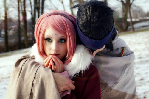 sobocosplay-blog:Ahhhh cold !!! The last Sakura Haruno Sasuke Uchiha