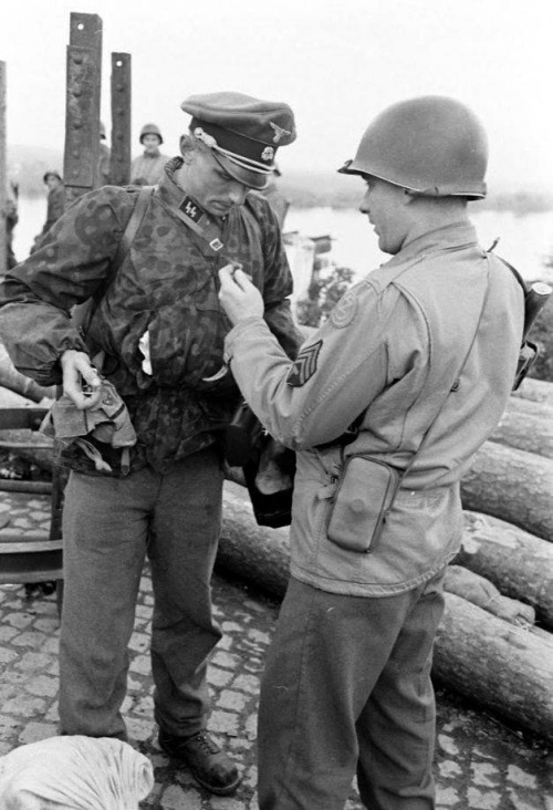 panzerknacker88 - Waffen-SS Officer surrenders to  american...