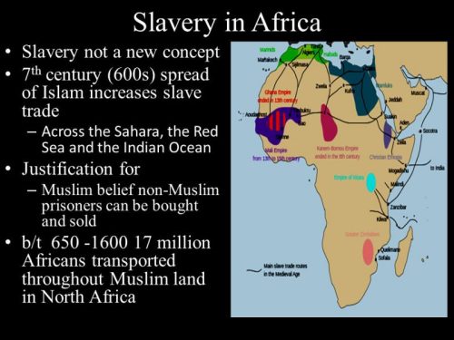 Muslims are the founders of slavery.  They sold black slaves to white slavers.  Muslims are not blac