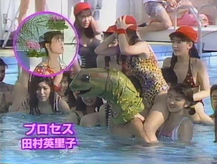 Nekokapicueva ドキッ 丸ごと水着女だらけの水泳大会5 1990年 Showa Idols Mizugi