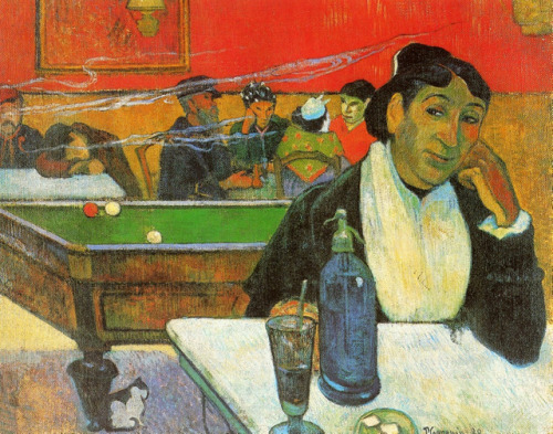 artist-gauguin:NIght Cafe in Arles (Madame Ginoux), Paul GauguinMedium: oil,canvashttps://www.wikiar