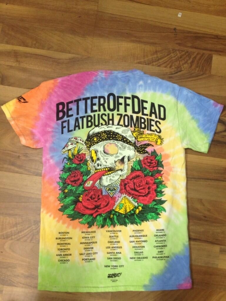 flatbushzombiez:  Official Flatbush ZOMBiES BetterOffDEAD Tour Shirt Get it tomorrow: