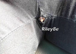 riley8e:  riley8e:  Thanks for all the love the love lately. When I get to 200 followers I will show more than this tear in my pants did today. :-)  Getting closer to 200!