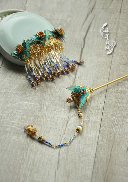 ziseviolet: Traditional Chinese Hair Ornaments by 水墨江湖, Part 2