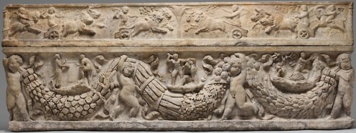 hildegardavon: Myth of Theseus and Ariadne Sarcophagus with garlands and the myth of Theseus and Ari