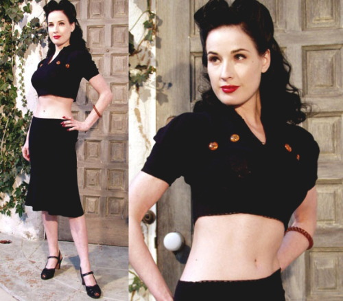 queenofburlesque:  Dita Modelling Vintage Clothes 