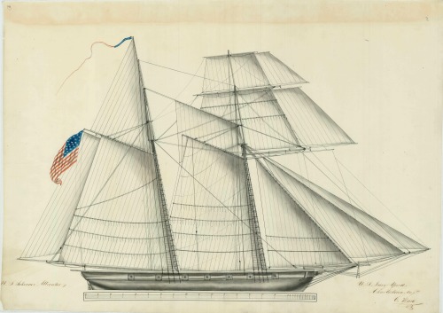 ltwilliammowett: Sail Plans of  US Ship Congress, a Ship of the line, US Ship General Pike, US Sch