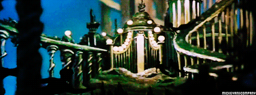 Where Triton is king and his merpeople sing in mysterious fathoms below