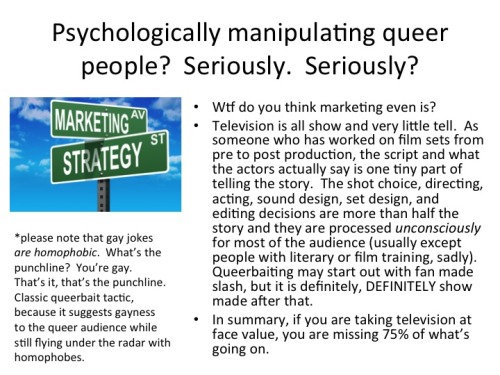 snuggydeamon:  and because I ran out of room:       In-Depth Powerpoint Examples:  Destiel  Johnlock
