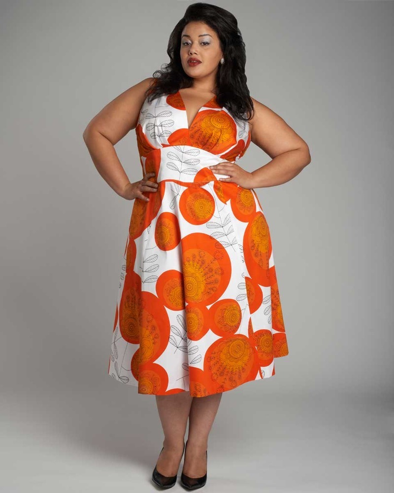 bighappybeauty:  Francesca in Orange Dot, Cabiria Style