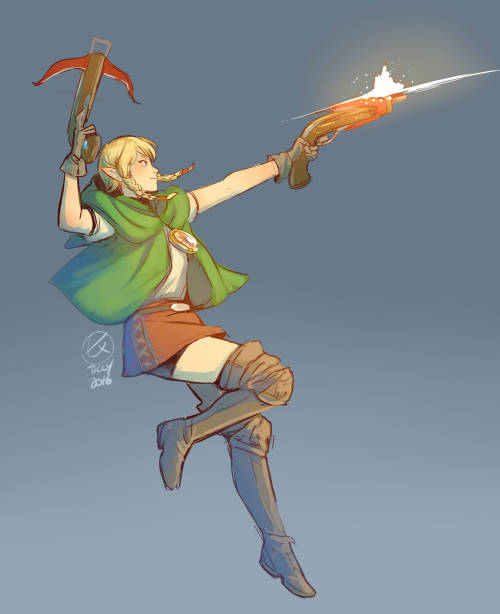 ticcytx:A speed drawing of Linkle, directly from the last bit of livestream! Thanks for watching!! :D 