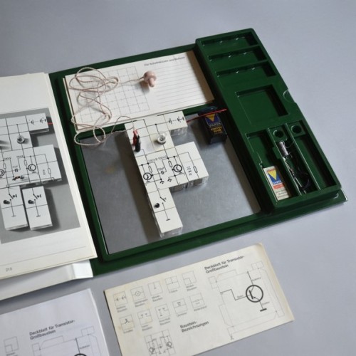 Dieter Rams & Jürgen Greubel, Lectron System, 1967-69. Elements, Experiment card, book laborator