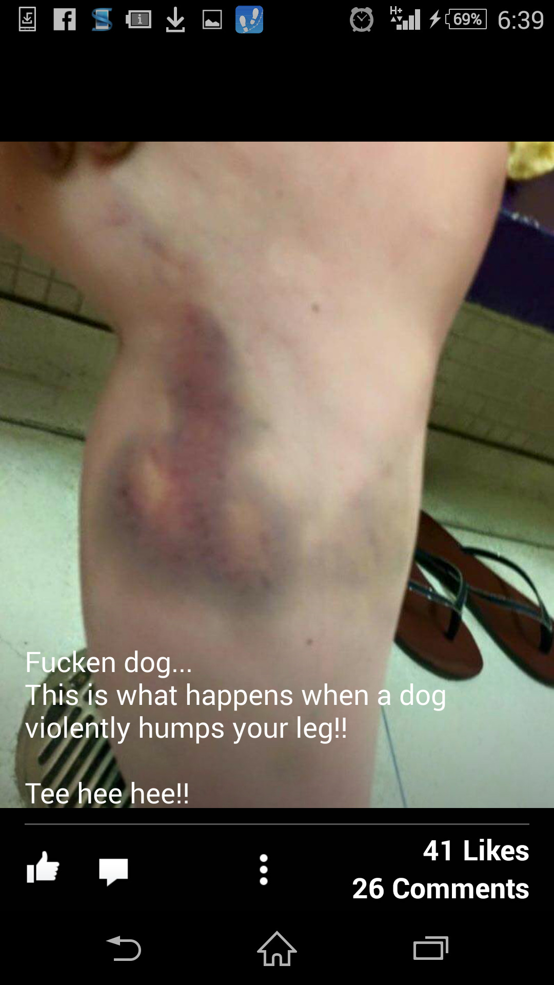 femdad:  pussysista:  Thats a very strong dog .   Tee her hee!!