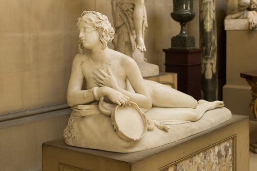 portailblog: Recumbent bacchante Dircé (circa 1834) by Lorenzo Bartolini ( Chatsworth House, 