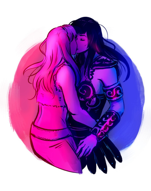 themaarika - Xena & Gabs in aggressively bi colors and...