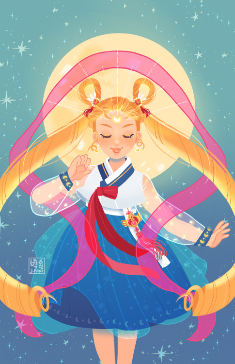 asunnydisposish:Day 1 of HanboktoberSailor Moon | 선녀강림 세일러문