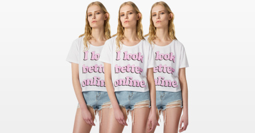 A T-Shirt That Screams The TruthPair this cropped t-shirt with a tennis skirt or cut-off jean shorts