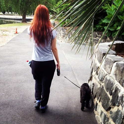 The beautiful @juliamomo & CoCo going or a walk. The perfect pair. 