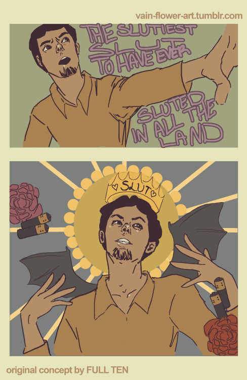 drtanner:  vain-flower-art:  Waylon won’t take your damn slut shaming, Eddie. original comic is here, by tumblr user fullten  THE FUCKING BATTERIES, THOUGH  