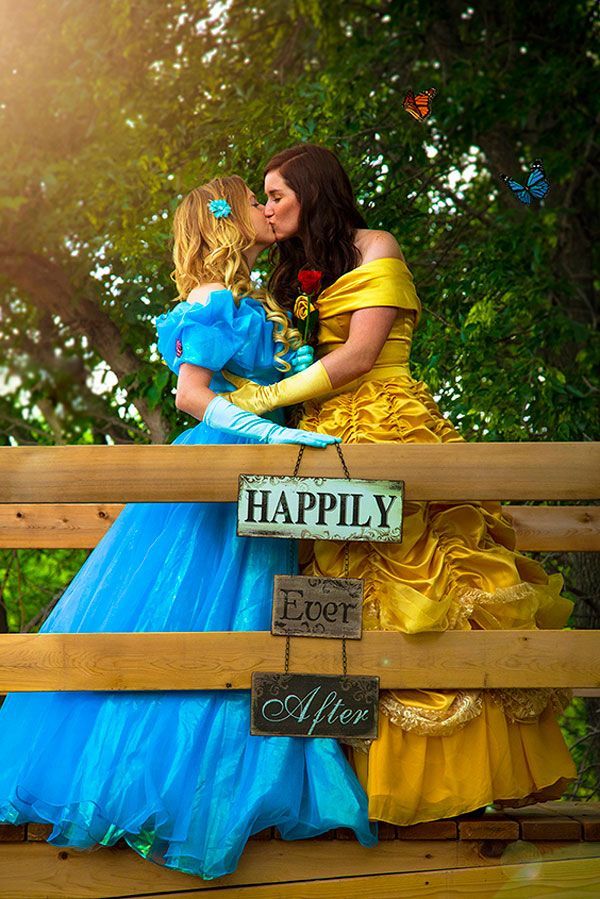 brycehalvorson: lillolajane:  quirkinky:  refinery29:  This couple dressed as Disney