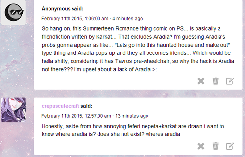 yeah i noticed the aradia-less pages too and im thinking she shows up later but even