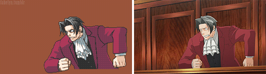 fabelyn:Edgeworth/Mitsurugi: Game vs Anime