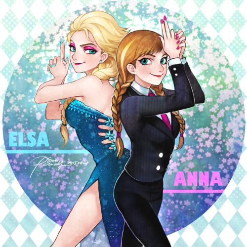 Elsa and Anna by Chayi105