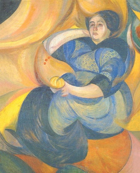 oleksandr-bogomazov: Female portrait, 1914, Oleksandr Bogomazov