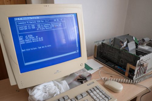 I’m still preparing my computers for the upcoming Bytefest. Amiga 2000 with a A2088XT PC emulator ca