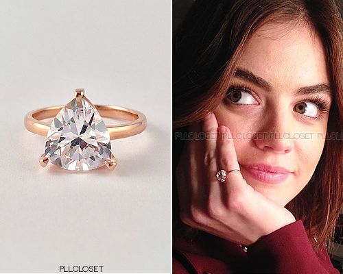 Aria wore this Fred and Far pinky ring in 7x08 ‘Exes and OMGs’. It’s purpose is to