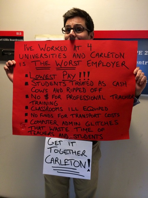 #AdjunctStories in pictures—#WeTeachCarleton « We Teach Carleton