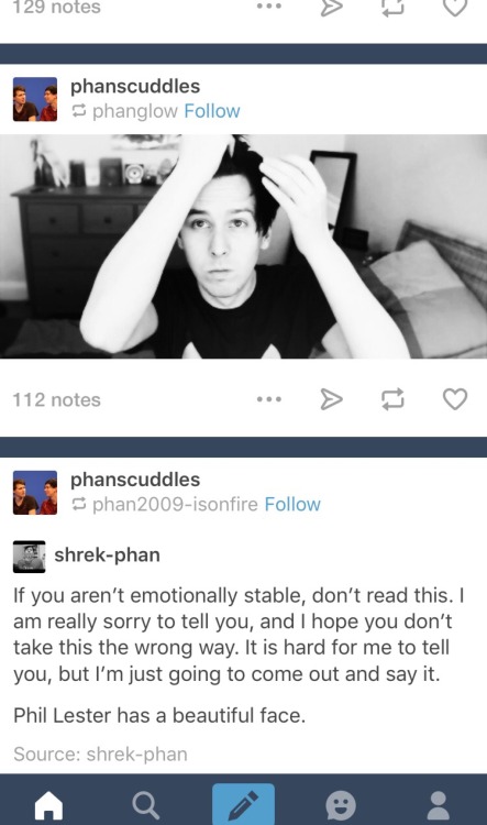 You don’t say… #phan#phil lester#beautiful#wow#kill me#dead