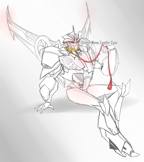 silent-mime:  Sooo I may have kind of accidentally doodled some seekers in collars based off of an rp I really fell in love with » I really have no excuse, It just kind of happened. Normally I don’t post anything remotely nsfw, because I’m still