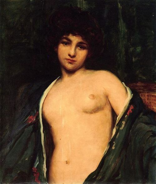 Portrait of Evelyn Nesbitt by James Carroll Beckwith, c. 1901.(Trigger warning: sexual assault)The m