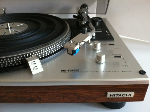 patleaver:  Just serviced this Hitachi PS-58 direct drive fully automatic turntable.  Quite impressed by the build quality.  It has all the makings of a nice Pioneer like the PL-530 or a Marantz 6300.  The knobs are metal and machined. The internal