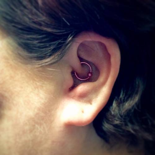 Another Daith piercing done this morning! #bluebyrdtattoo #daith #bodypiercing