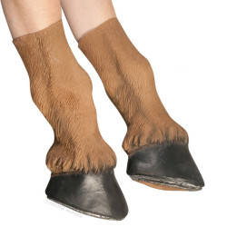 thetomska:  tinnyhouse:  goatpox:  amatureblogsman:  archiemcphee:  Horse hooves - Tired of people looking at you in your Horse Mask and saying, “I can tell you’re a human because I can see your hands, you loser”? This pair of 14” latex Horse