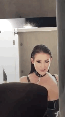 rubberrickyhull:  chiefalpacawerewolf:  Angela White, latex insta story <3 gif by chiefalpacawerewolf  Oh my