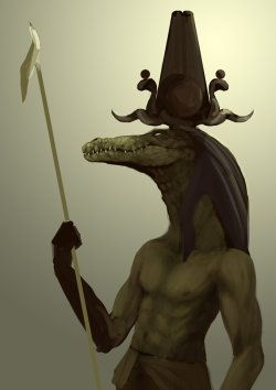 moony92:  Sobek, Egyptian god of the Nile.