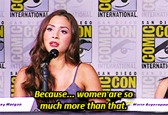 Lindsey talking about playing a strong female character 